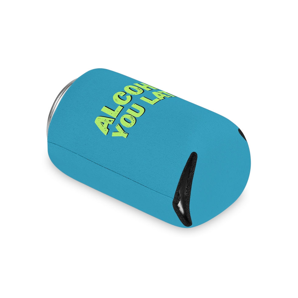 Thumbnail: Funny Drinking Koozie - Can Cooler - Turquoise and Green