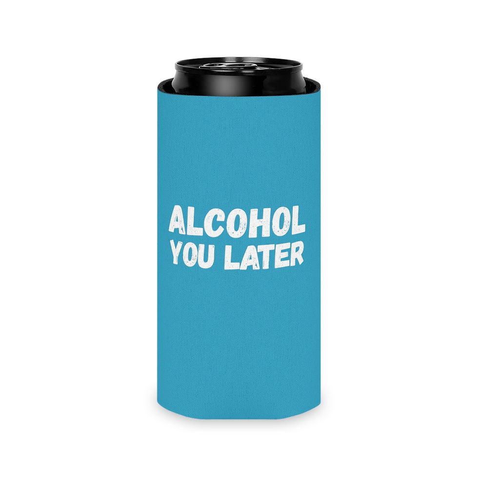 Thumbnail: Funny Drinking Koozie - Can Cooler - Turquoise