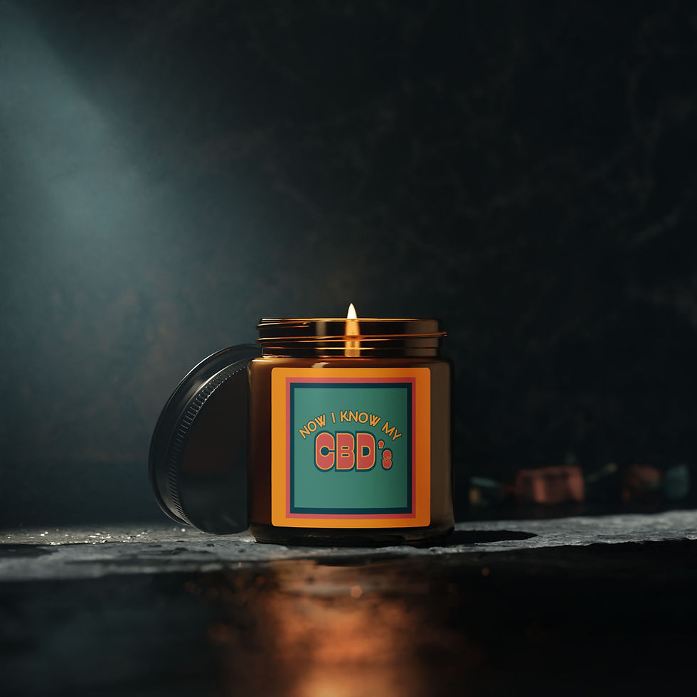 Thumbnail: Scented Soy Candle (Multi-Size, Amber Jar)