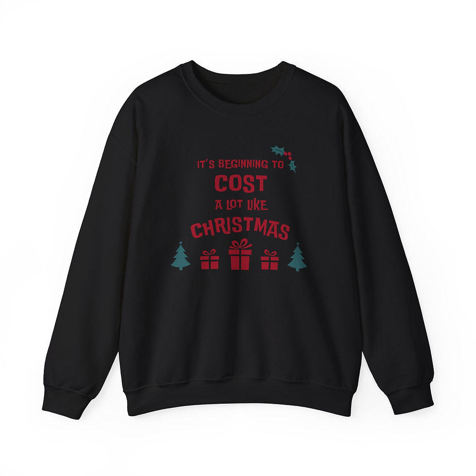 Thumbnail: Funny Sweatshirt - It's Beginning to Cost a lot like Christmas