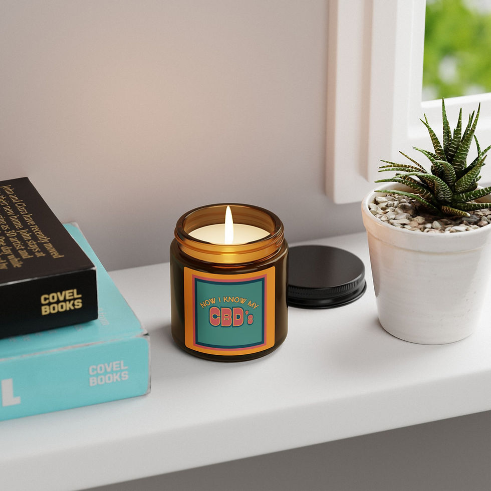 Thumbnail: Scented Soy Candle (Multi-Size, Amber Jar)