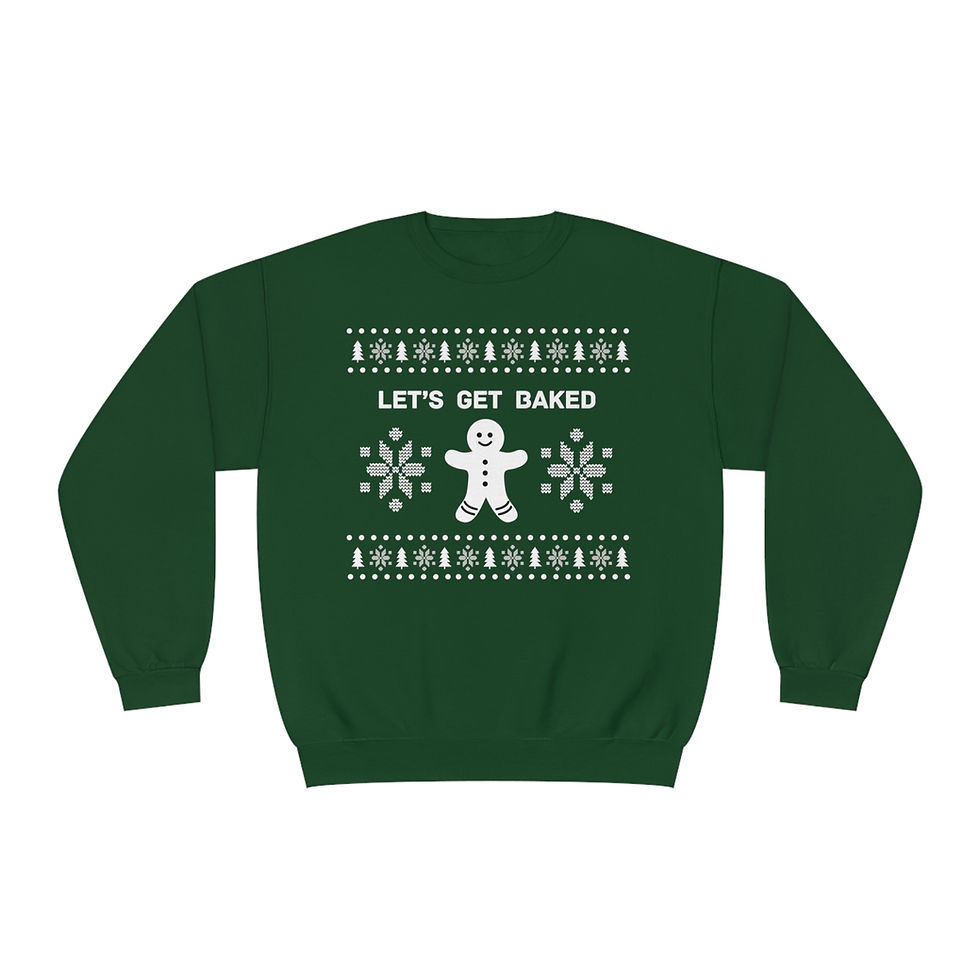 Thumbnail: Let's Get Baked - Funny Holiday Sweatshirt