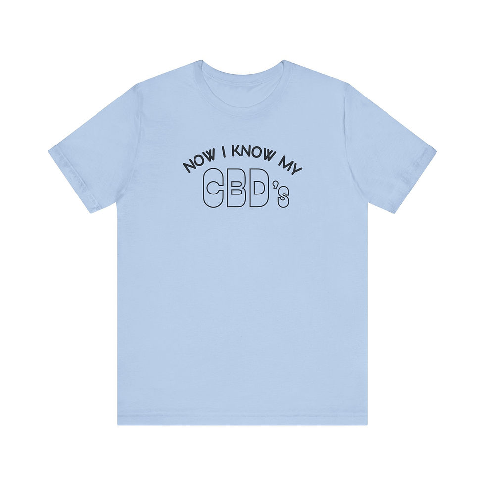 Thumbnail: Funny CBD Shirt - Unisex Jersey Short Sleeve Tee - Black font