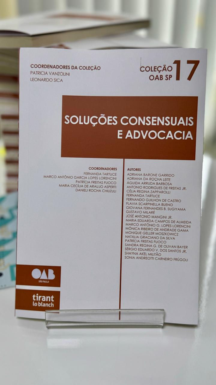 Lançamento livro: Soluções consensuais e advocacia