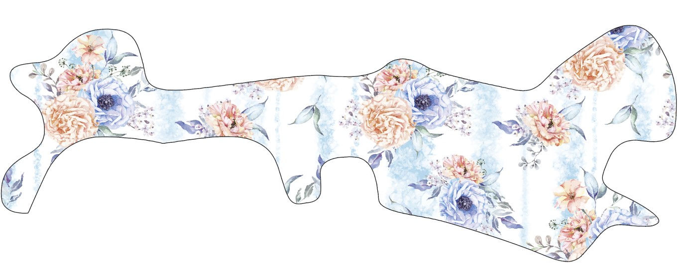 Striped Watercolor Blues