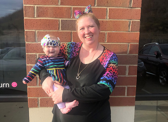Ruthie docband matching mom.jpg