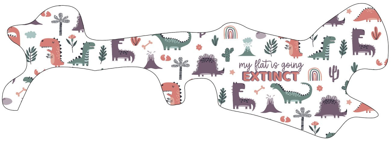 Dino Flat Extinct Girls