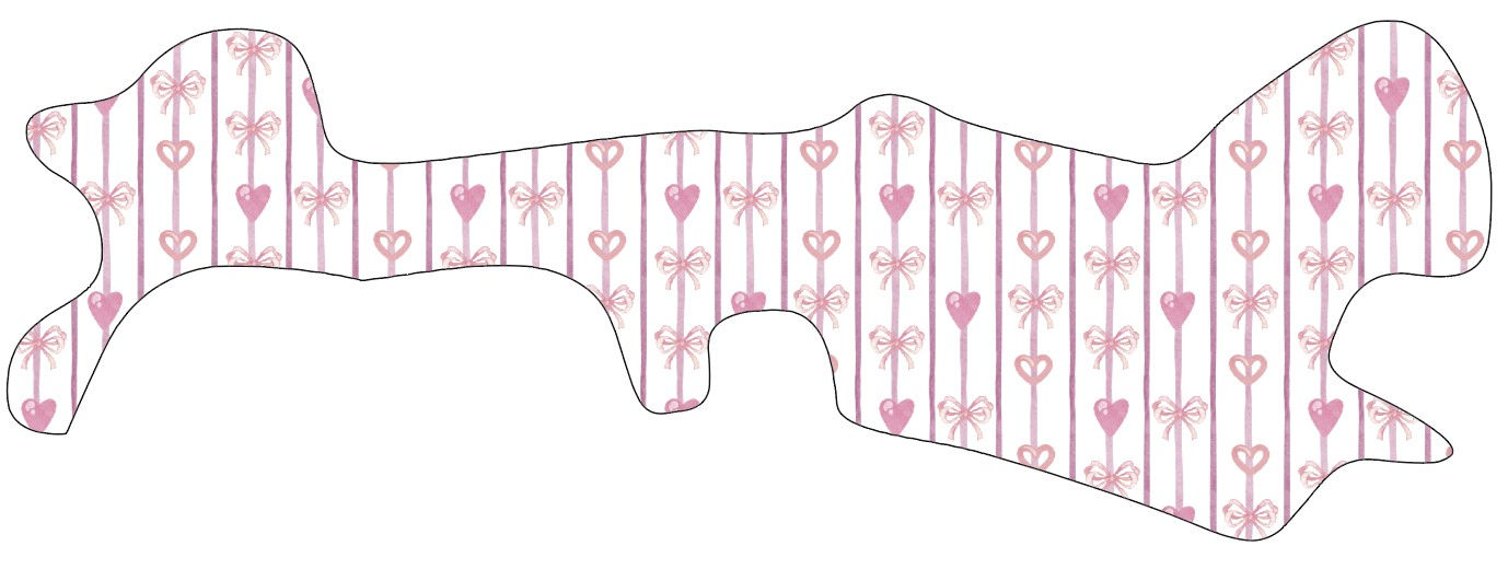 Striped Hearts and Bows