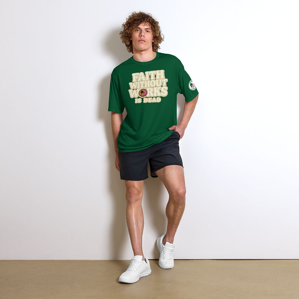 Thumbnail: Unisex Faith without works performance dry fit 