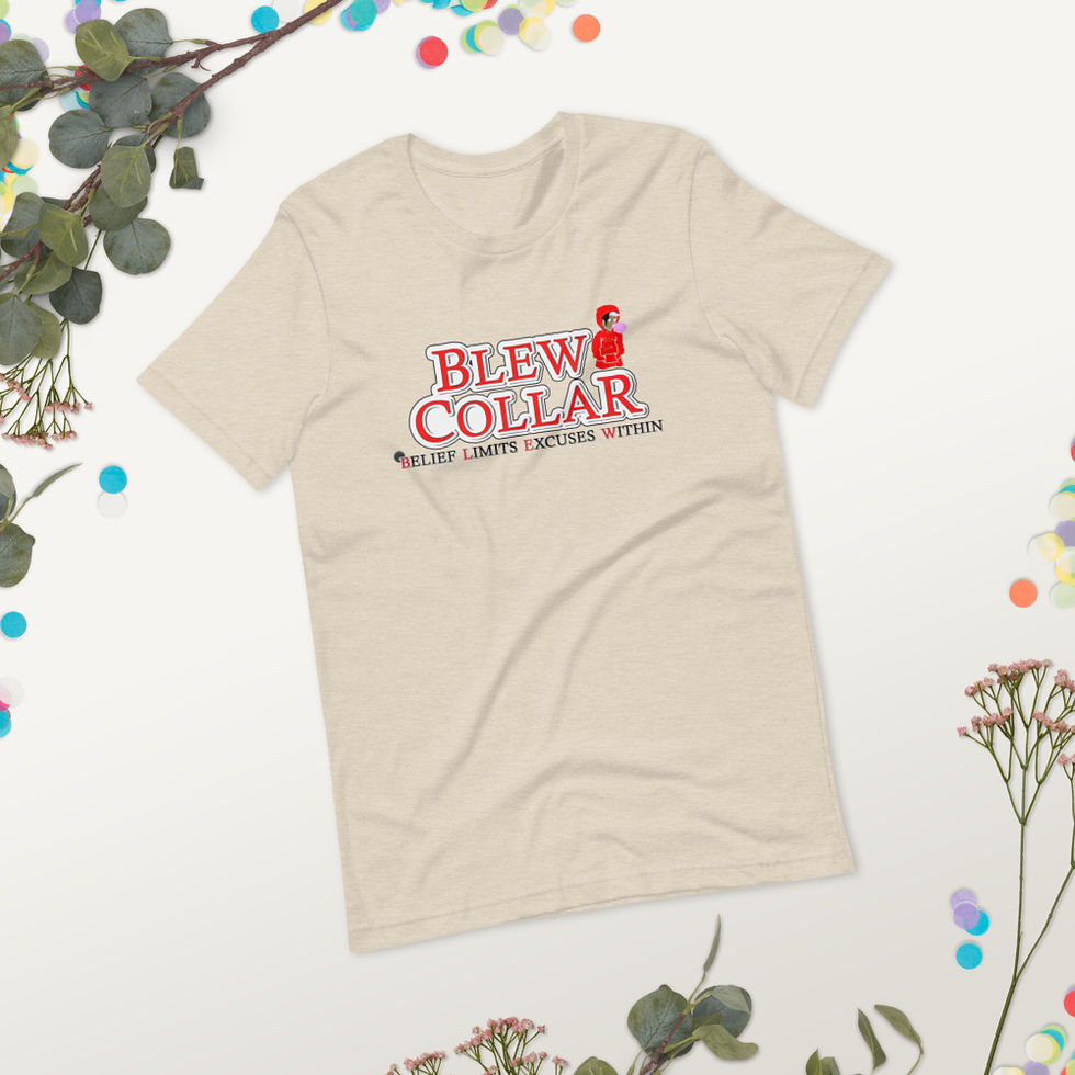 Thumbnail: B.L.E.W Collar Cardinal Short-Sleeve Unisex Tee