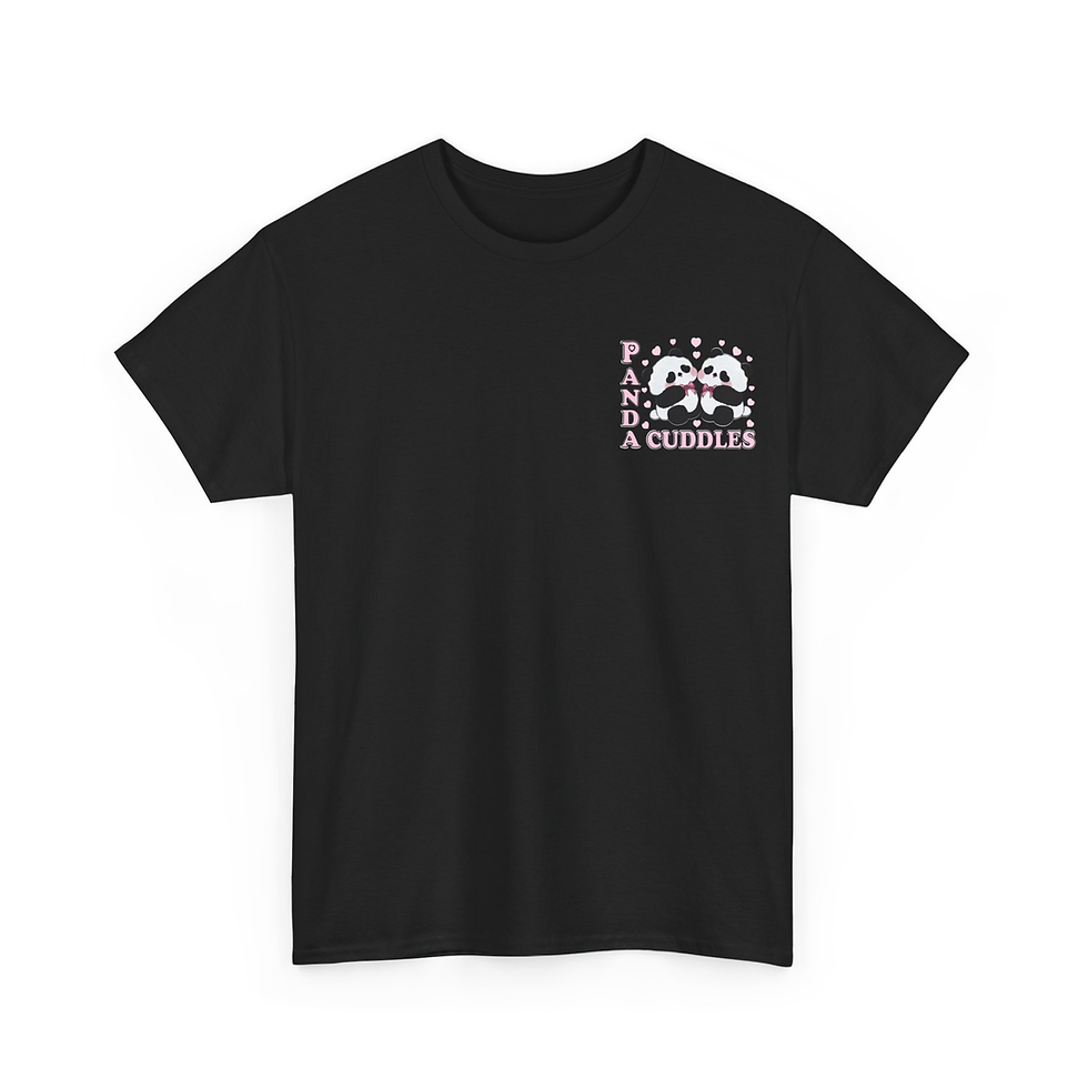 Black T-shirt: