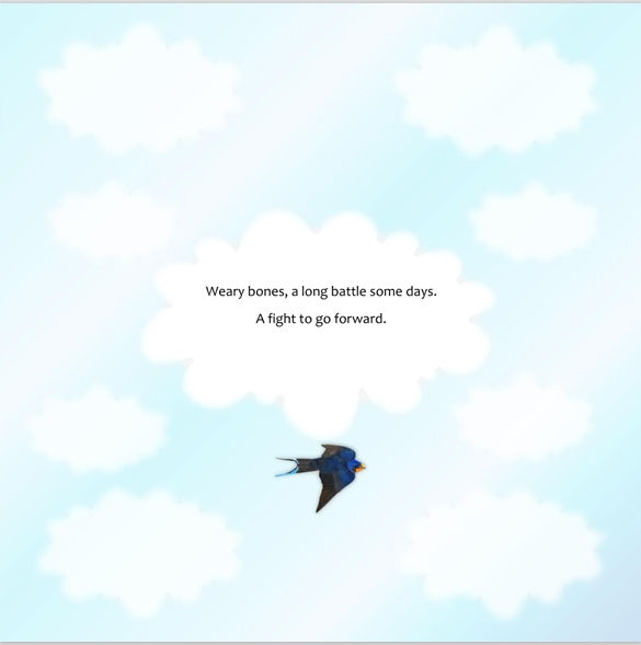 Thumbnail: poem print on sample page of eBook