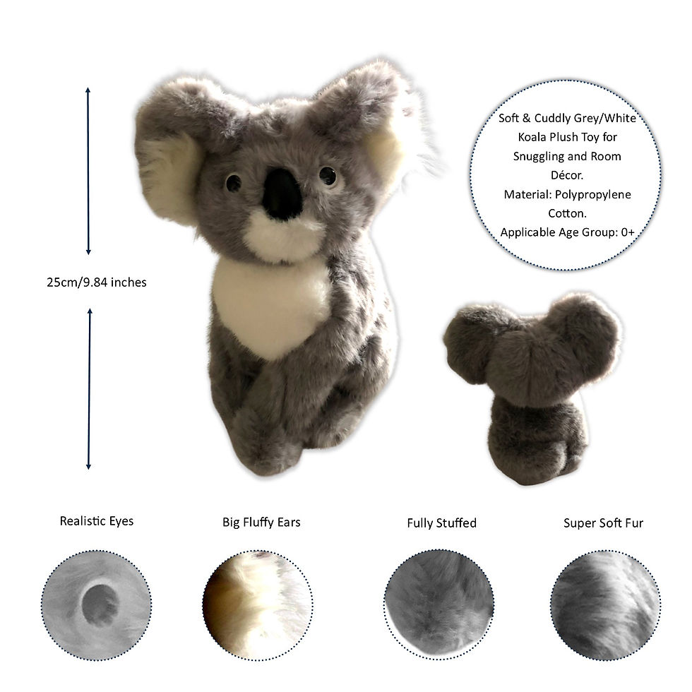 Thumbnail: Koala plush toy,  With soft stuffed animal,  Gift bag package, KCM Gifts4You