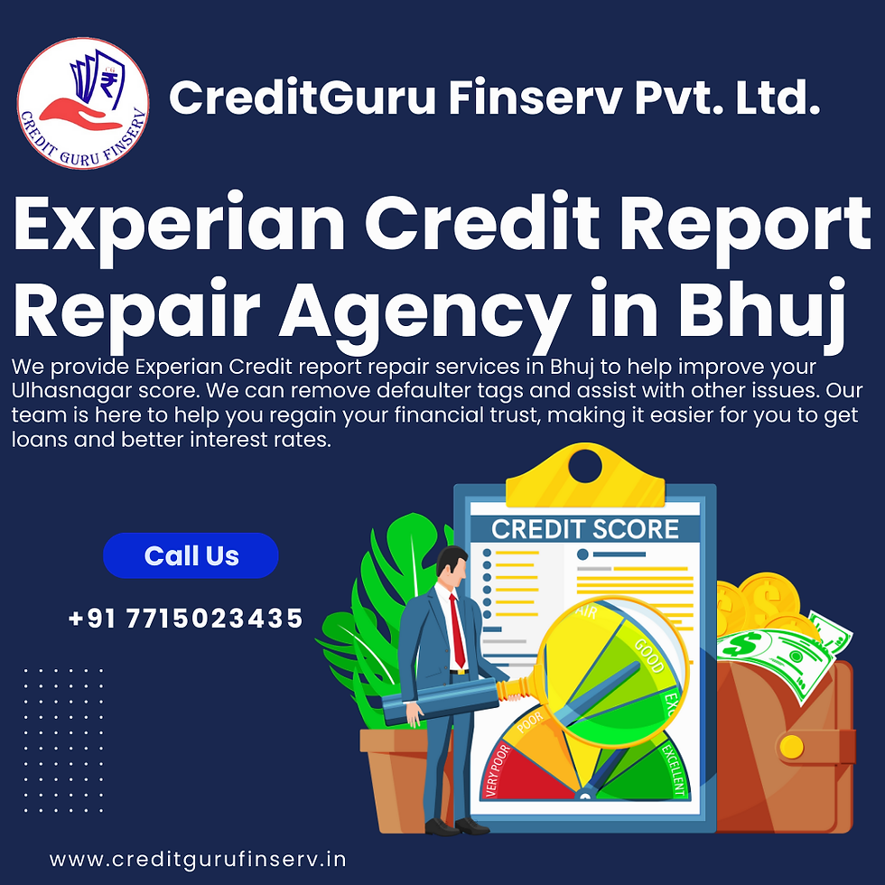 Experian Credit Report Repair Agency in Bhuj