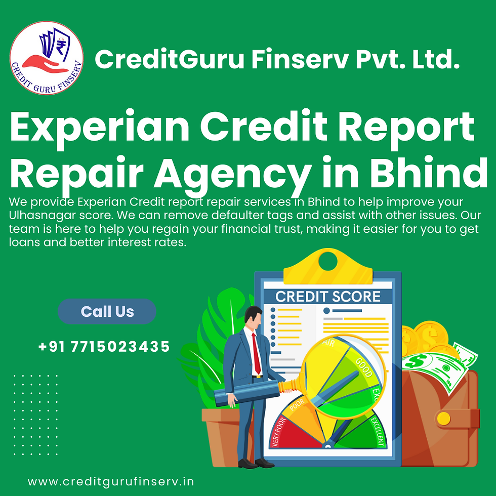 Experian Credit Report Repair Agency in Bhind