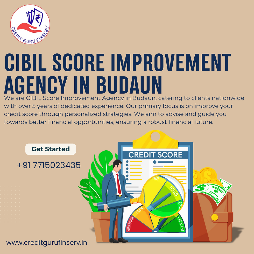 CIBIL Score Improvement agency in Budaun