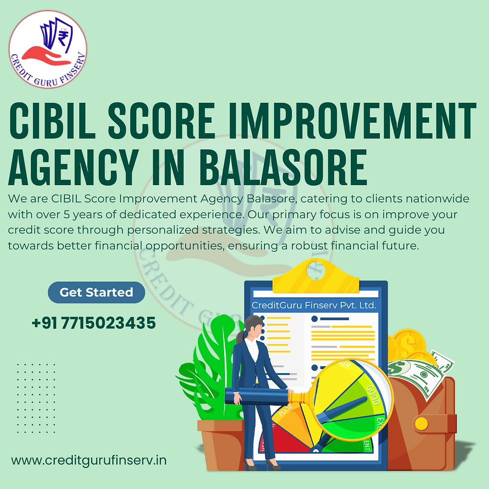 CIBIL Score Improvement agency in Balasore