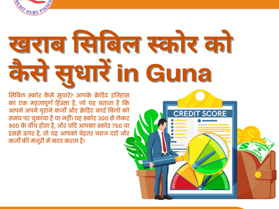 खराब सिबिल स्कोर को कैसे सुधारें in Guna