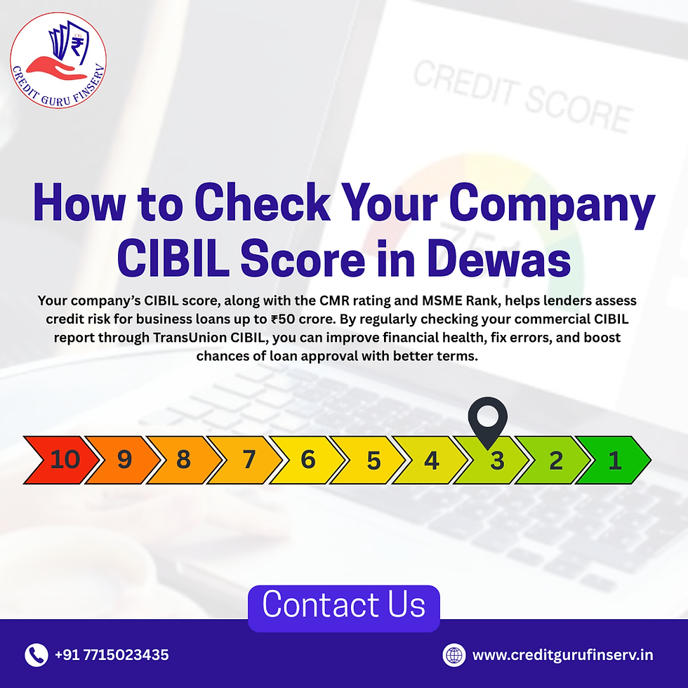 How to Check Your Company CIBIL Score in Dewas