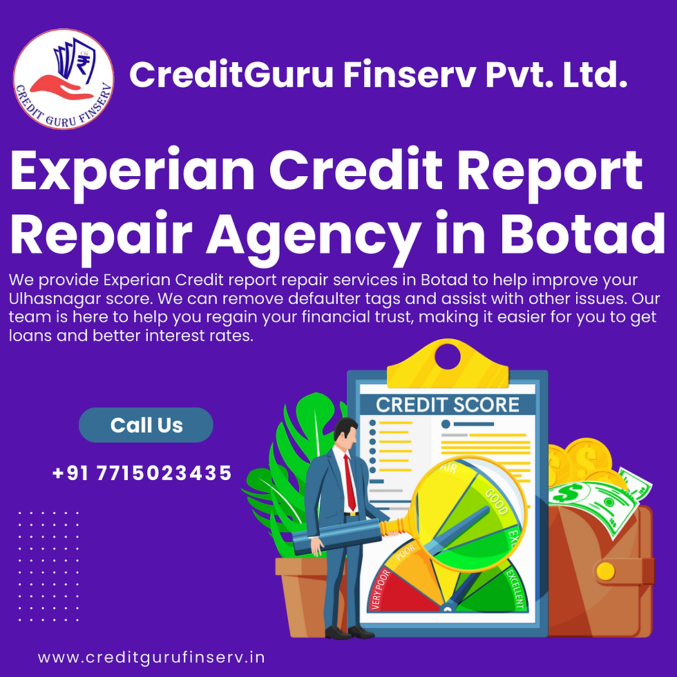Experian Credit Report Repair Agency in Botad