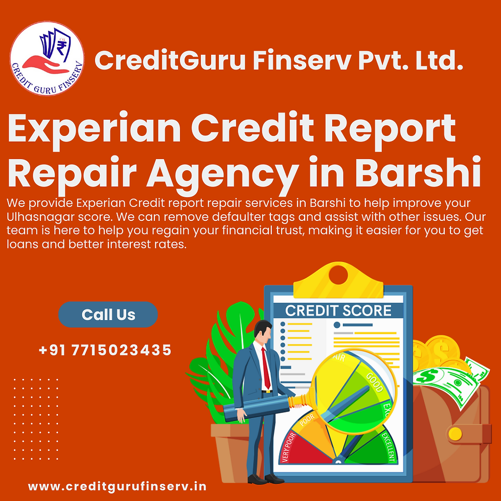 Experian Credit Report Repair Agency in Barshi