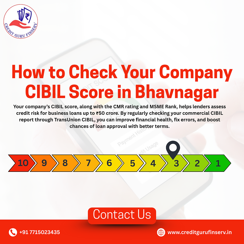 How to Check Your Company CIBIL Score in Bhavnagar