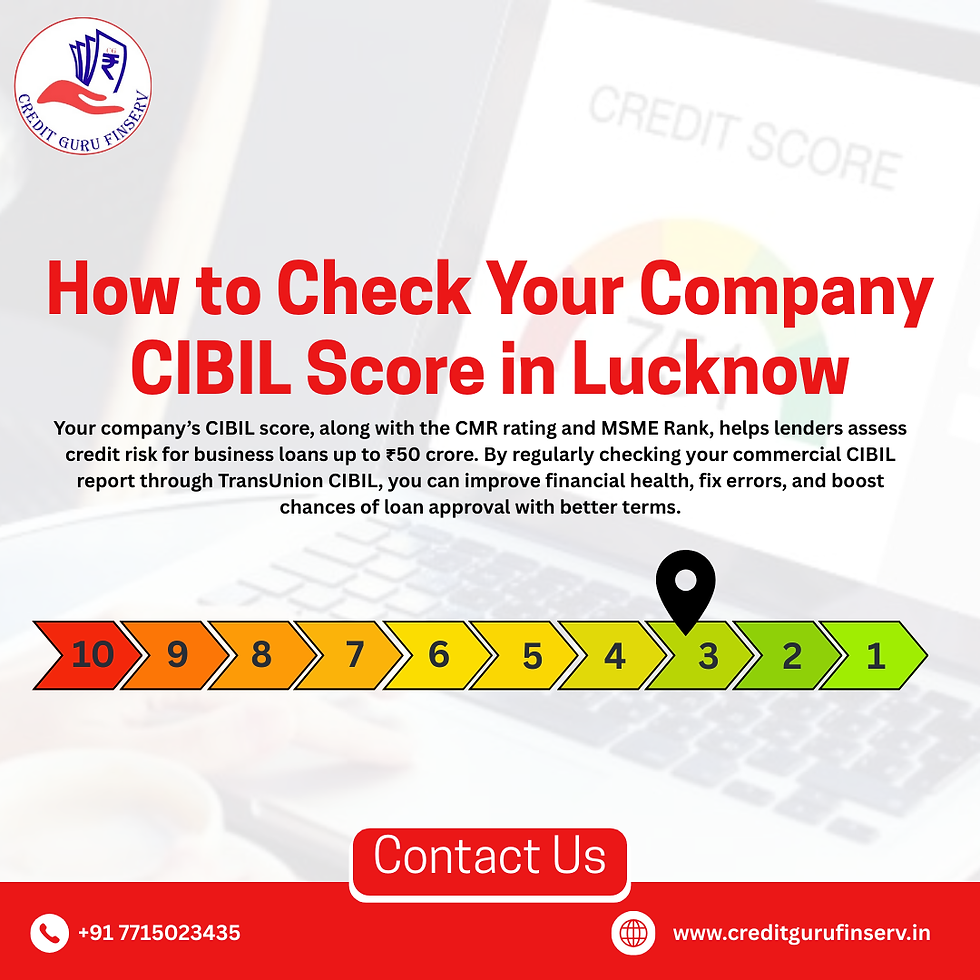 How to Check Your Company CIBIL Score in Lucknow