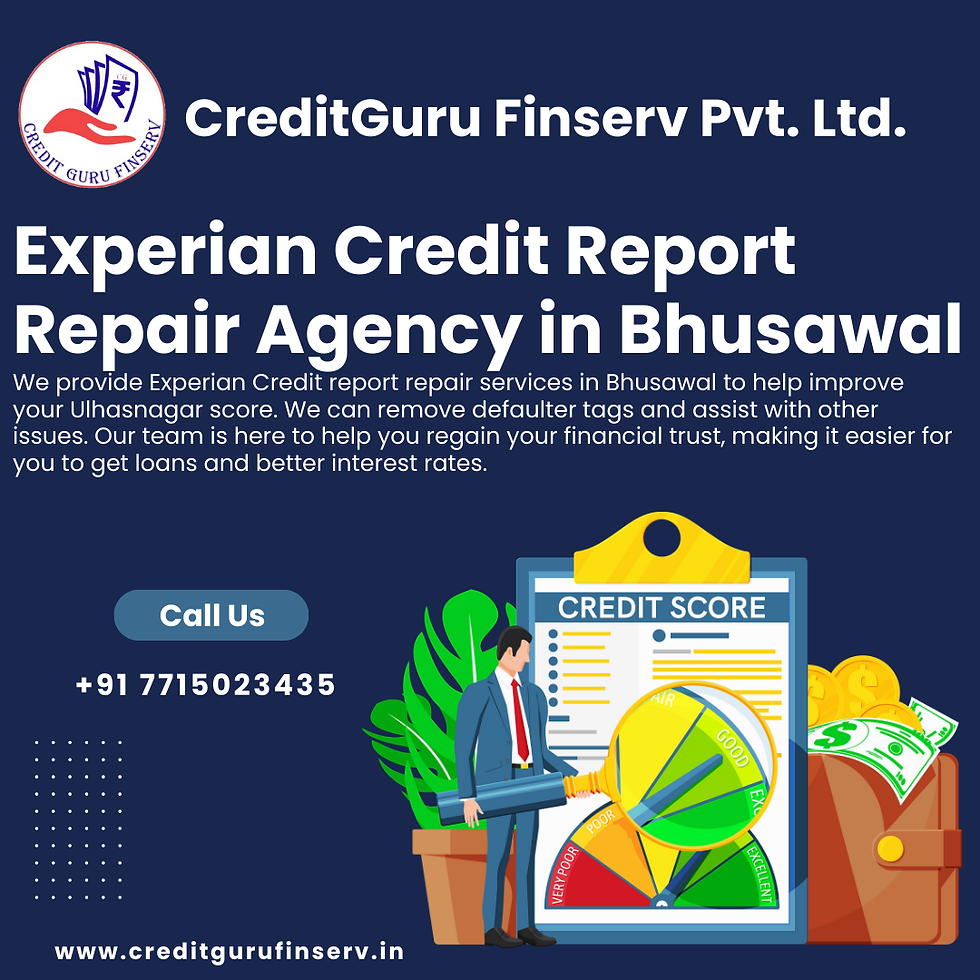 Experian Credit Report Repair Agency in Bhusawal