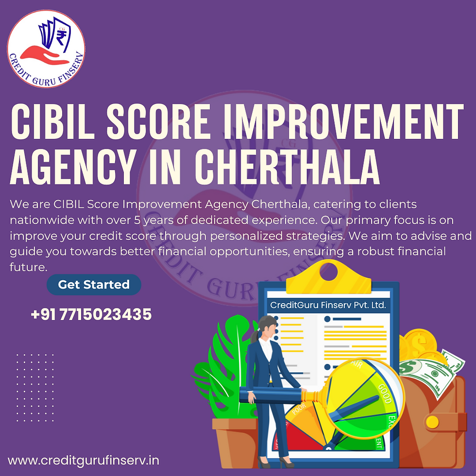 CIBIL Score Improvement agency in Cherthala