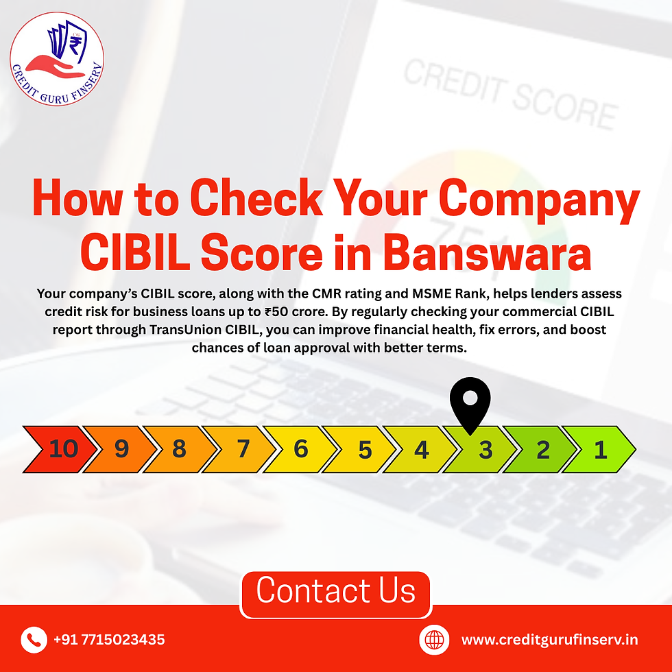 How to Check Your Company CIBIL Score in Banswara