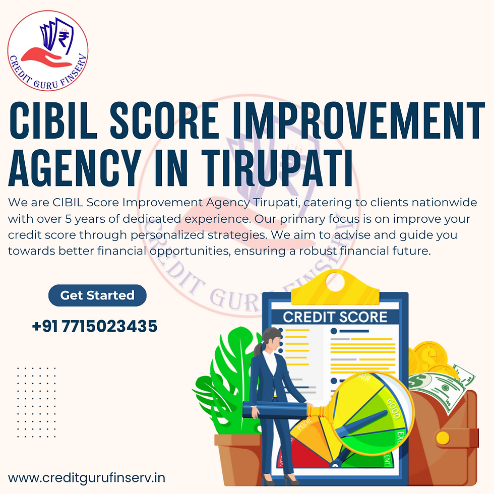 CIBIL Score Improvement agency in Kadapa