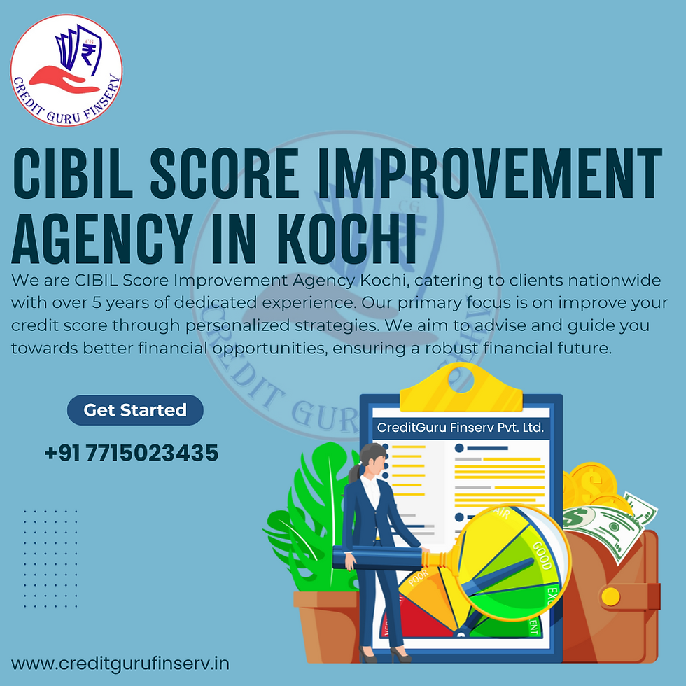 CIBIL Score Improvement agency in Kochi