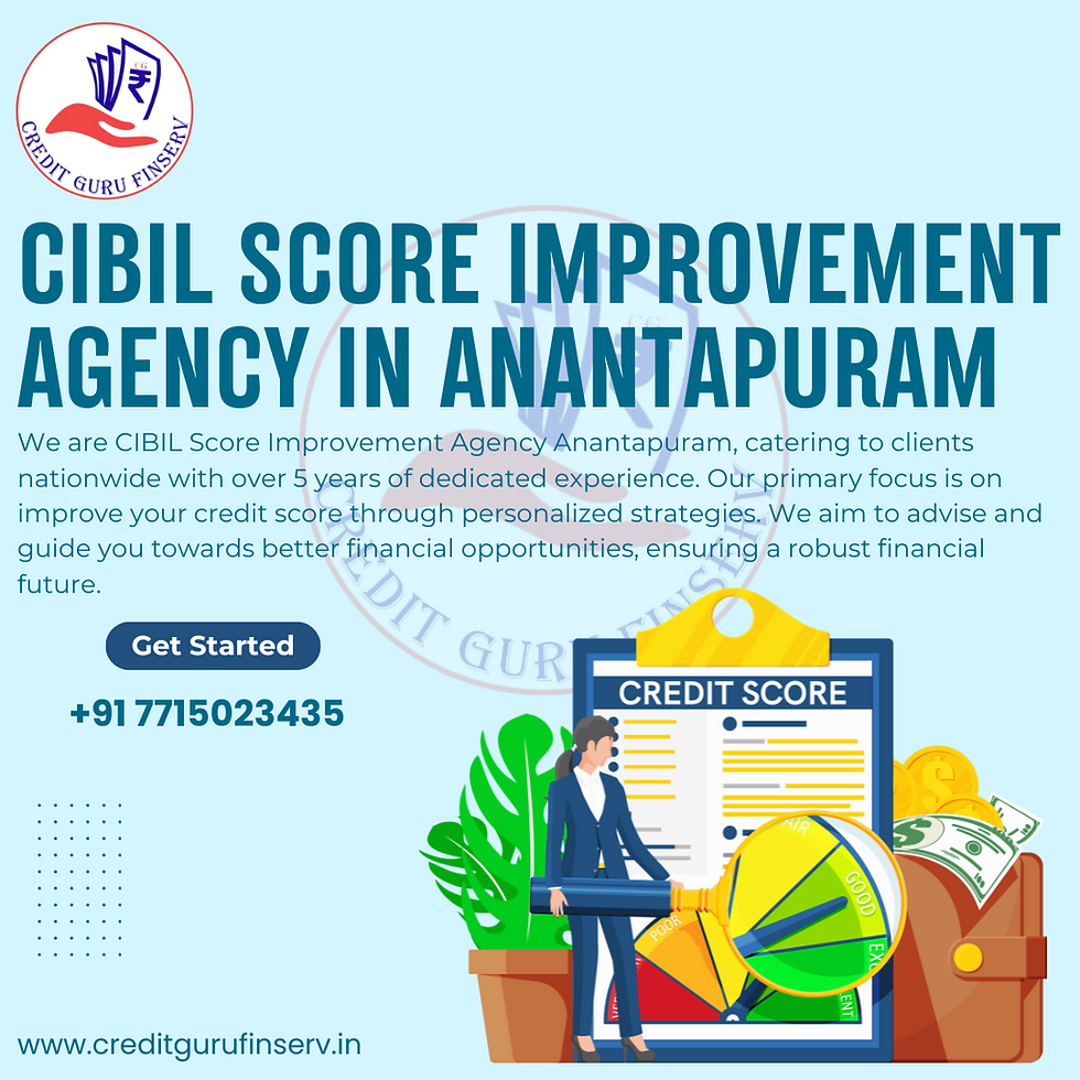 CIBIL Score Improvement agency in Anantapuram