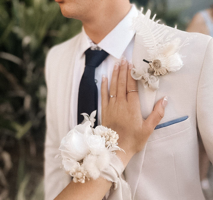 corsage & buttonhole set (fresh or dried)