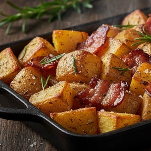 Batata Rústica com Bacon Crocante