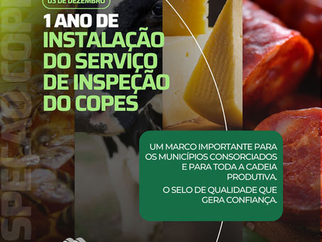 COPES completa um ano de atuação e consolida a região no mercado nacional de produtos de origem animal.