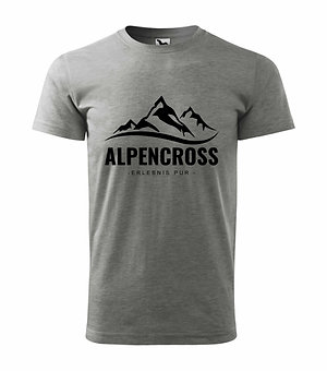 BikeMiker 2026 T-Shirt | Alpencross | dunkelgrau melliert | Herren