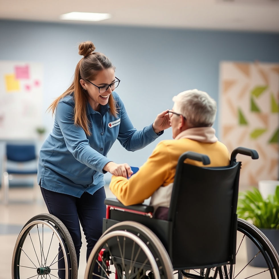 disability support worker helping someone in a wheel chair.jpg