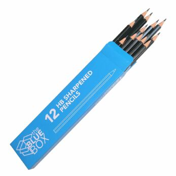 Blue Box Black HB Pencil