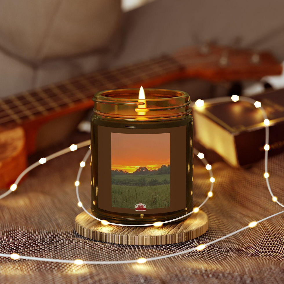 Thumbnail: RUSTIC FARMHOUSE SCENTED CANDLES Amber or Clear Glass (4 oz. or 9 oz.)