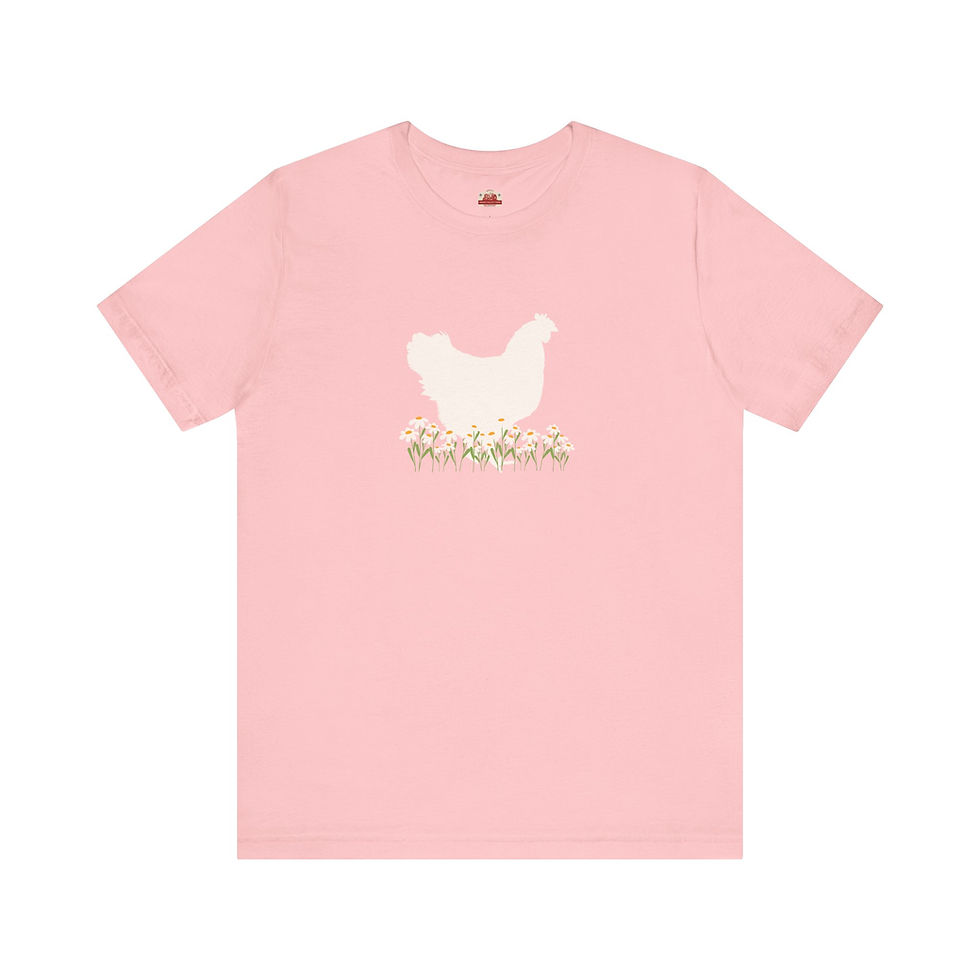 DAISY CHICKEN Unisex Jersey Short Sleeve Tee