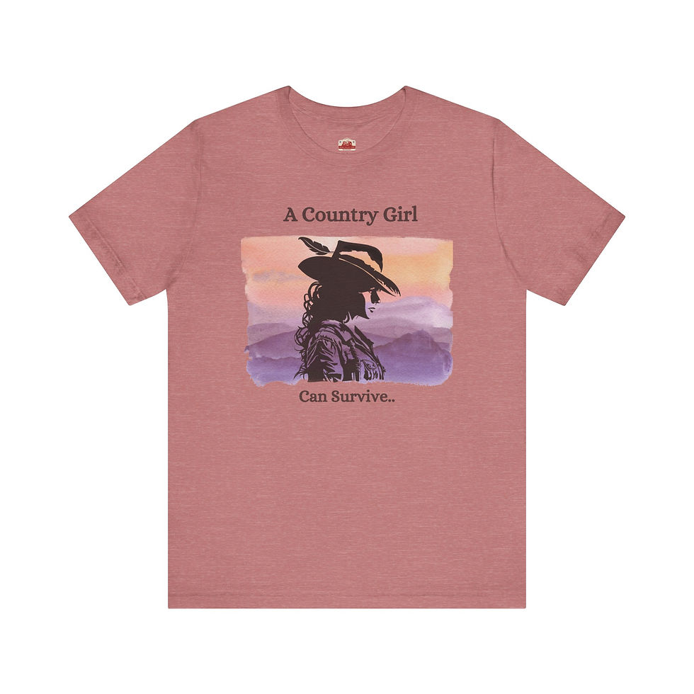 Thumbnail: A COUNTRY GIRL CAN SURVIVE Unisex Jersey Short Sleeve Tee