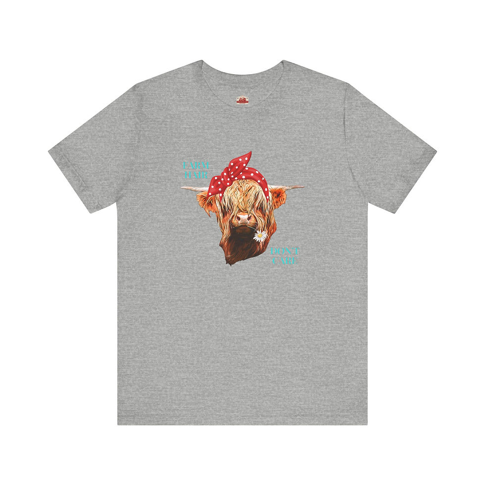 Thumbnail: FARM HAIR DON'T CARE Unisex Jersey Short Sleeve Tee