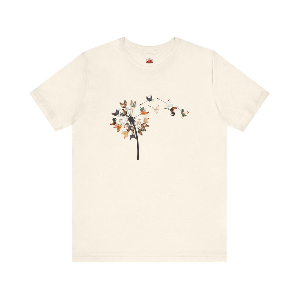 Thumbnail: DANDELION CHICKENS Unisex Jersey Short Sleeve Tee