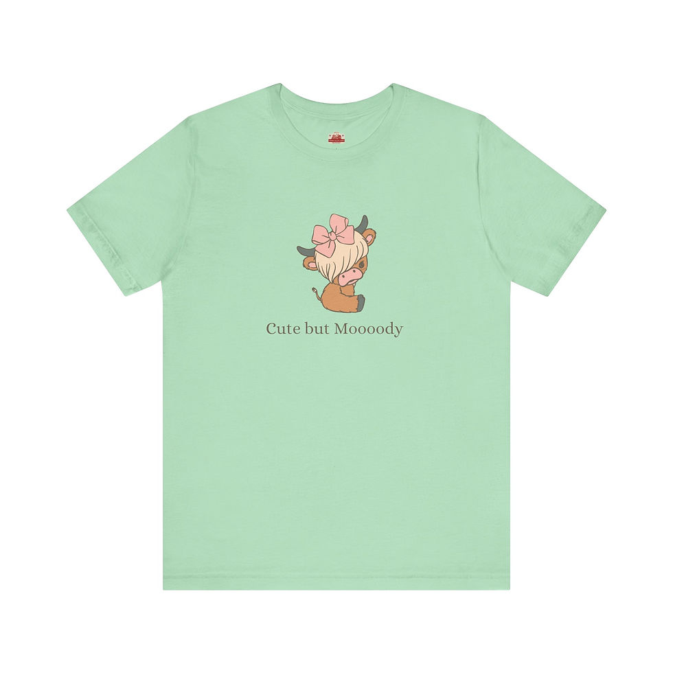 Thumbnail: CUTE BUT MOODY Unisex Jersey Short Sleeve Tee 