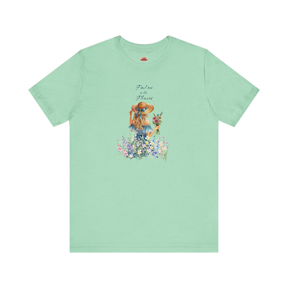 Thumbnail: ROMANTIC FLORAL Unisex Jersey Short Sleeve Tee 