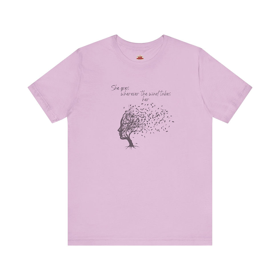 Thumbnail:  SHE GOES WHEREVER THE WIND TAKES HER Unisex Jersey Short Sleeve Tee
