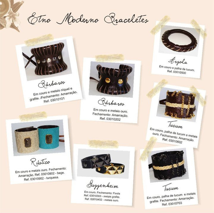 Pulseiras Linha Etno Moderno