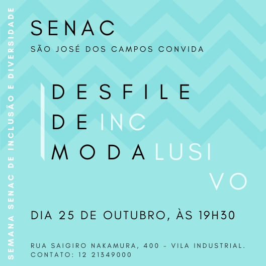 Convite Desfile Senac