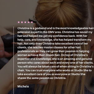 hair extension testimonial